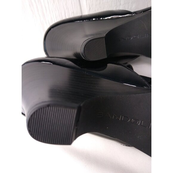 Bandolino Fillmore Women's 9.5 Wedge Sandals Open Toe 3" Heel Shoes Black NEW! - Picture 8 of 8